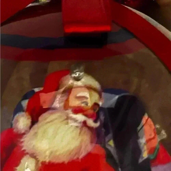 VTG Ball Decoupage Santa Light Up Ornament Christmas Holiday Hanging Rare Fun - Picture 14 of 15